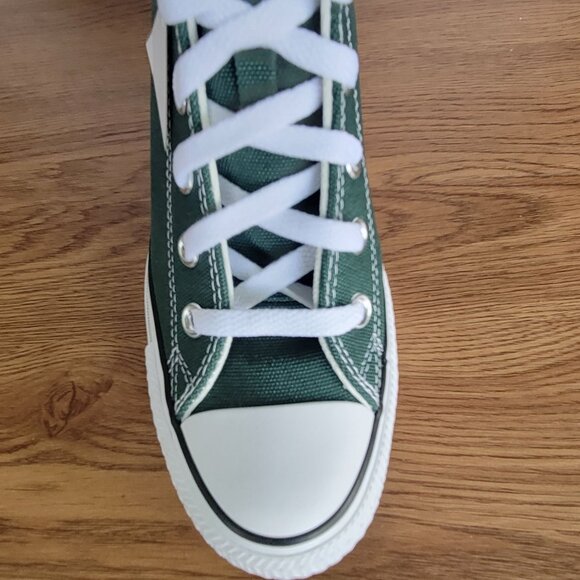 Rare Converse Chuck Taylor  Wedge Platform Hi Sz 7.5 Women's Shoes Green A14262C - Picture 10 of 13